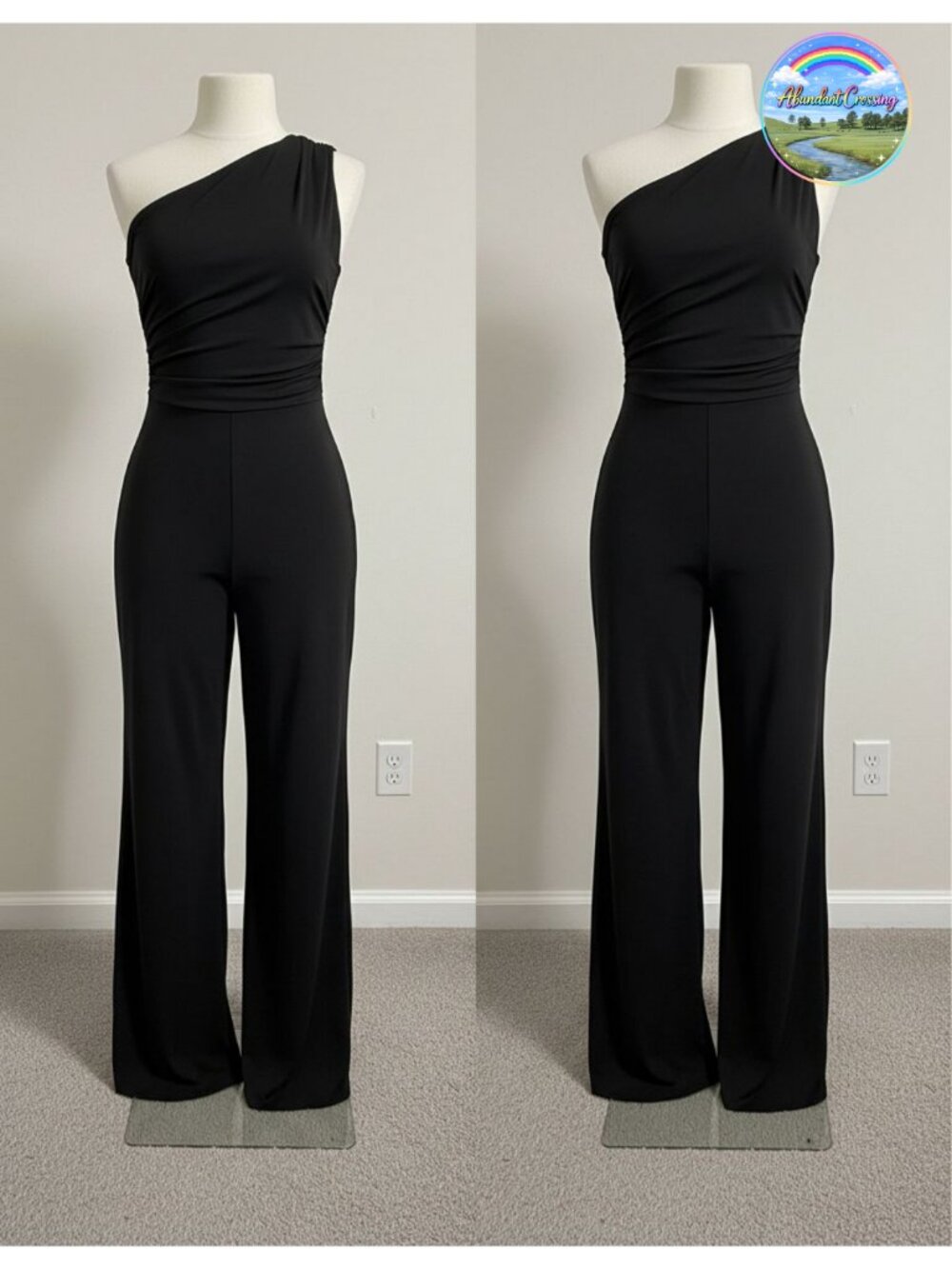 Women's Off Shoulder High Waist Wide Leg Jumpsuit